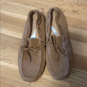 Never worn camel color loafers